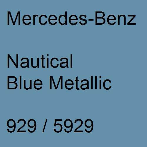 Mercedes-Benz, Nautical Blue Metallic, 929 / 5929.